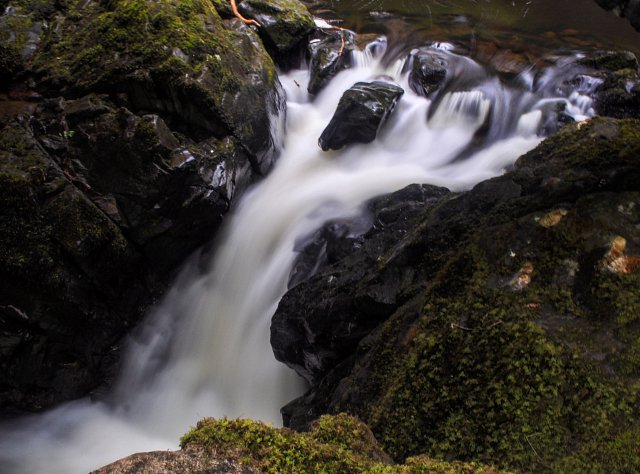 A long-exposure silky shot of the bottom end of Aira Force