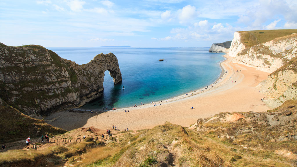 Durdle Door - a compelling natural structure unmistakable in its uniqueness and a cornerstone of English coastal scenery